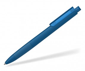 Klio TECTO softtouch transparent dreikantiger Kuli mit Griffzone MST MTR dunkelblau