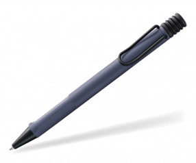 LAMY Safari Kugelschreiber als Werbeartikel mit Druck schwarz matt dunkelblau