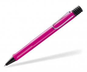 LAMY Safari Kugelschreiber als Werbeartikel mit Druck schwarz pink